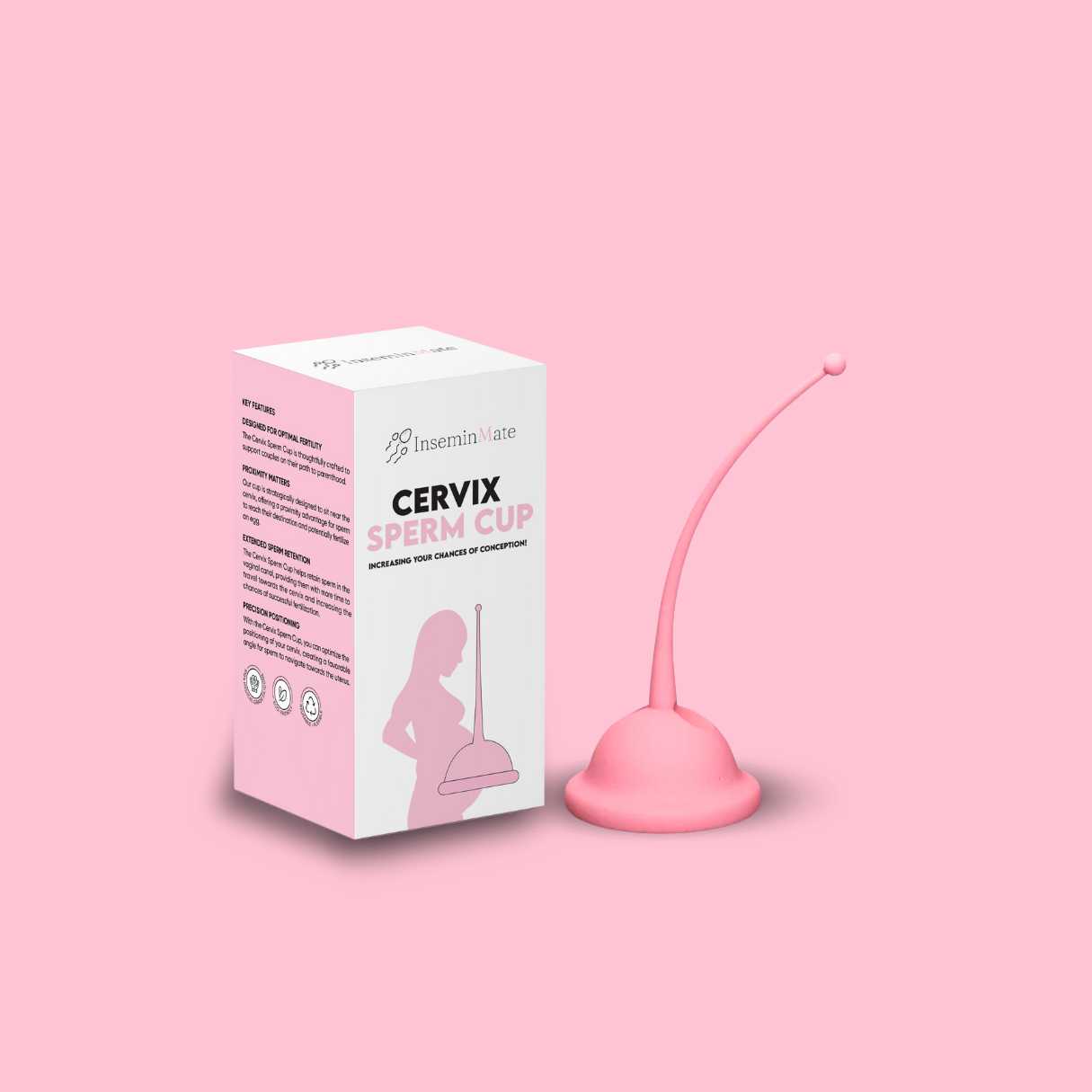 Cervix sperm cup or conception cup to increase chances of conceiving