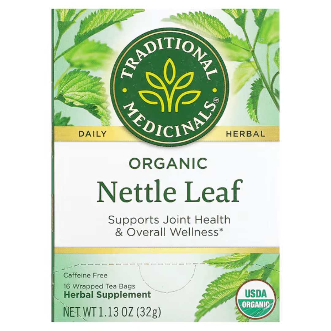 Organic Nettle Leaf, Caffeine Free, 16 Wrapped Tea Bags, 0.07 oz (2 g) Each