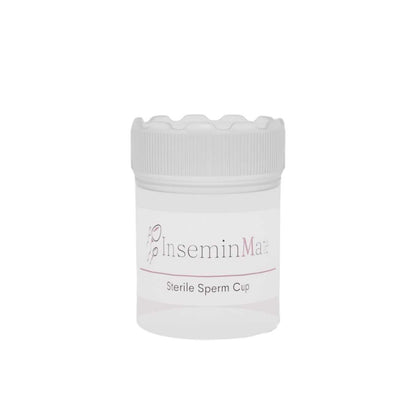 Sterile Sperm Cup by inseminmate is a cup where sperm is collected into for use of home insemination